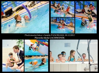 Vánoční plavecké lekce dětí v PŠ Lachmánek